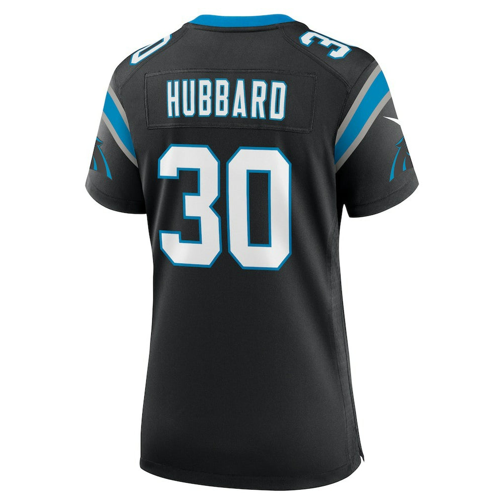 Chuba Hubbard Carolina Panthers Women's Team Game Jersey - Black