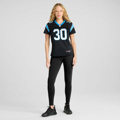 Chuba Hubbard Carolina Panthers Women's Team Game Jersey - Black