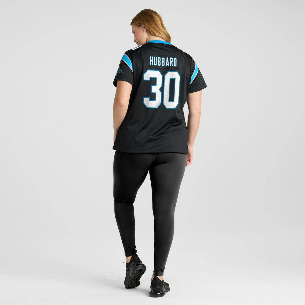 Chuba Hubbard Carolina Panthers Women's Team Game Jersey - Black
