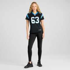 Austin Corbett Carolina Panthers Women's Team Game Jersey - Black