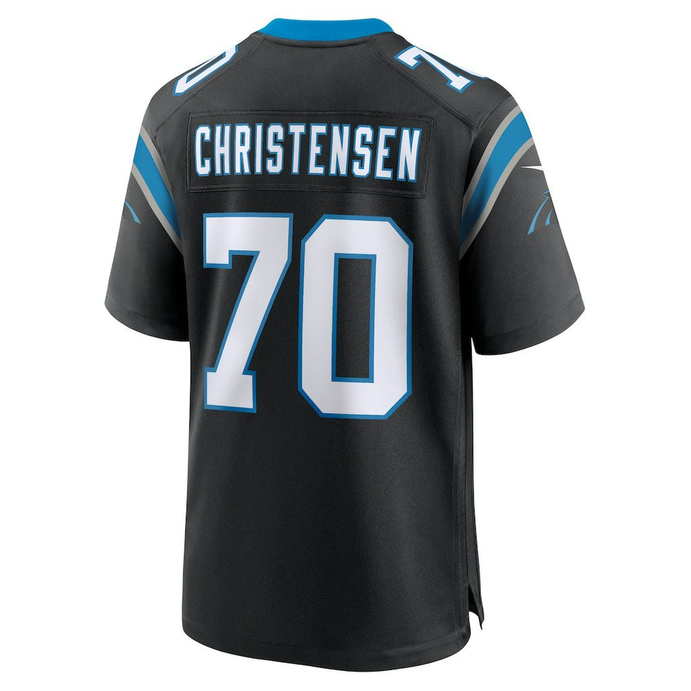 Brady Christensen Carolina Panthers Team Game Jersey - Black