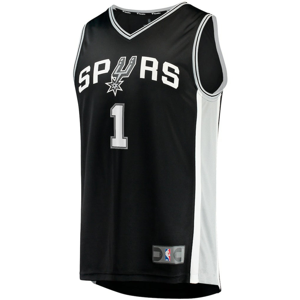 Victor Wembanyama San Antonio Spurs Fast Break Replica Jersey - Icon Edition - Black