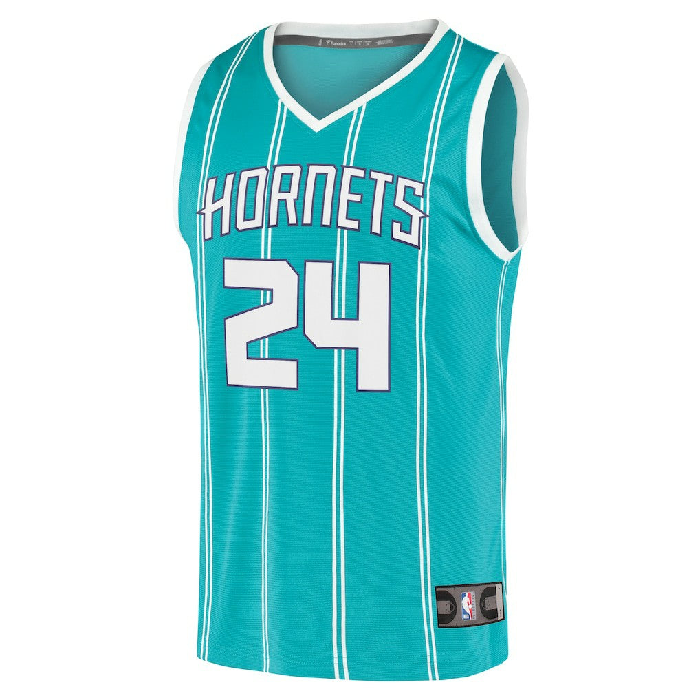 Brandon Miller Charlotte Hornets Fast Break Replica Jersey - Icon Edition - Teal