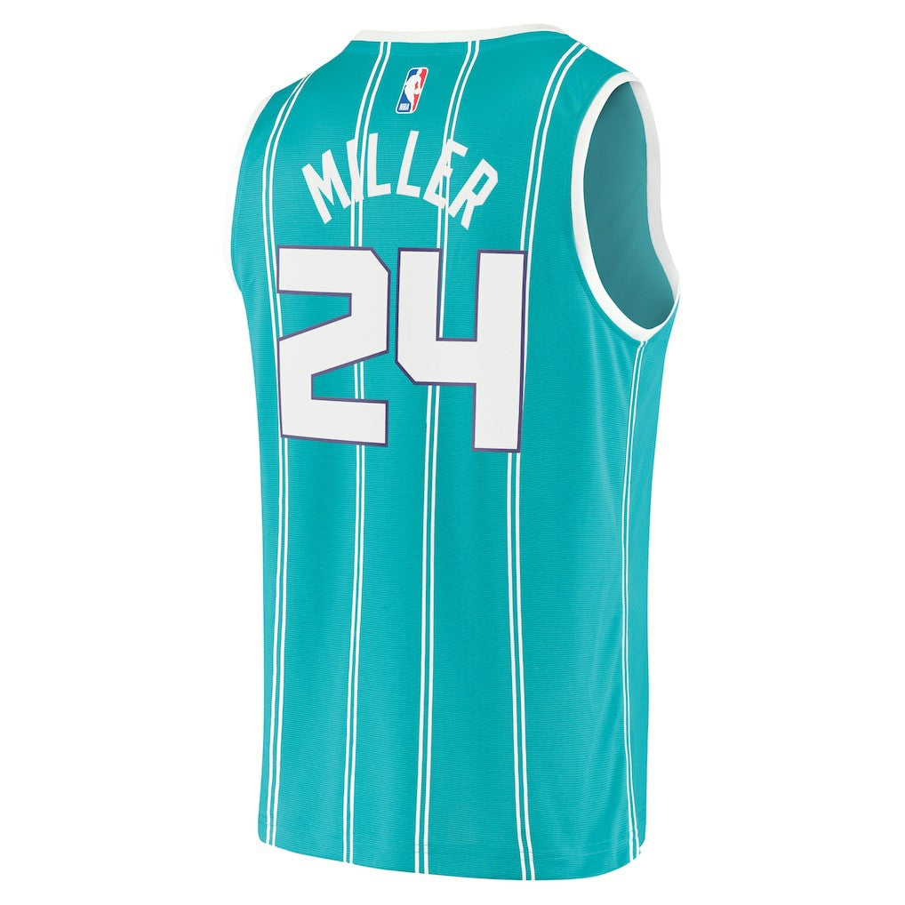 Brandon Miller Charlotte Hornets Fast Break Replica Jersey - Icon Edition - Teal