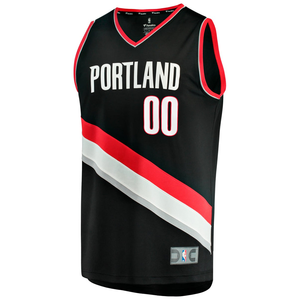 Scoot Henderson Portland Trail Blazers Fast Break Replica Jersey - Icon Edition - Black