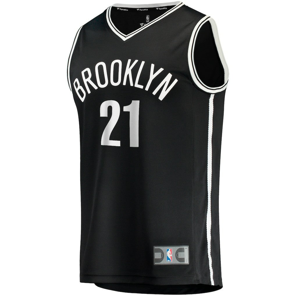 Noah Clowney Brooklyn Nets Fast Break Replica Jersey - Icon Edition - Black