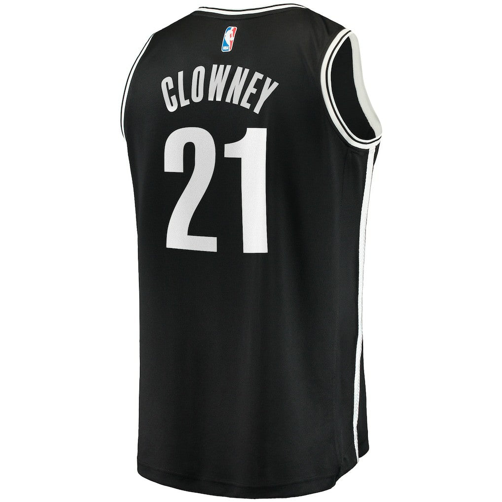 Noah Clowney Brooklyn Nets Fast Break Replica Jersey - Icon Edition - Black