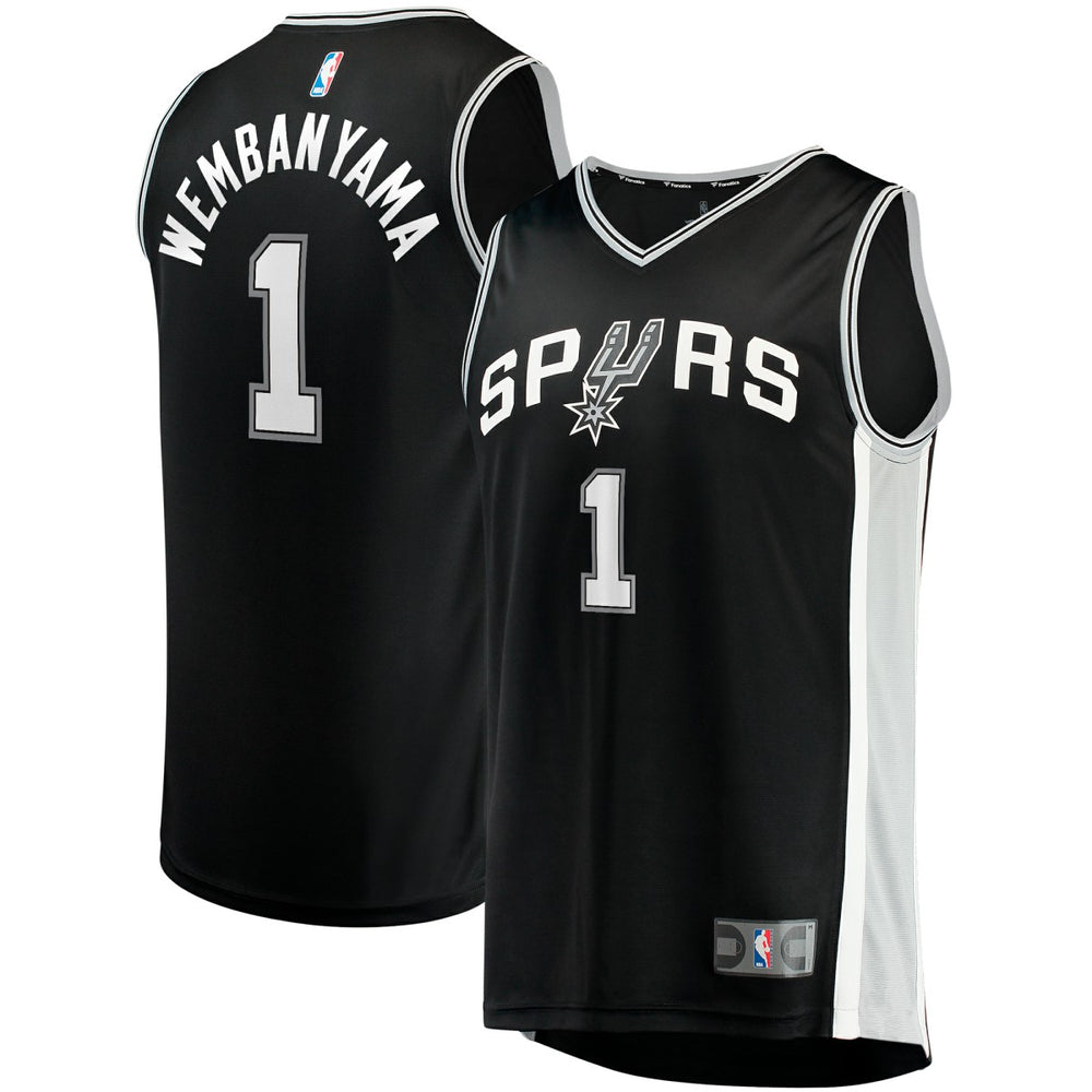 Victor Wembanyama San Antonio Spurs Youth Fast Break Replica Jersey - Icon Edition - Black
