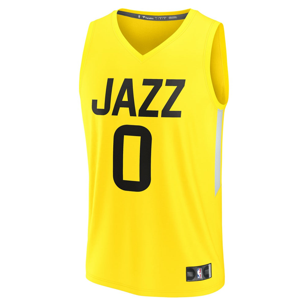 Taylor Hendricks Utah Jazz Youth Fast Break Replica Jersey - Icon Edition - Yellow