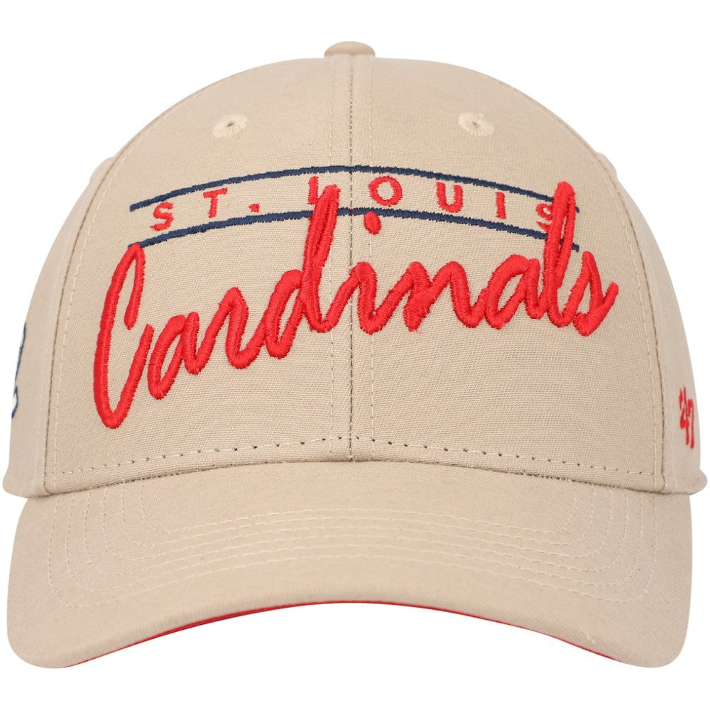 St. Louis Cardinals Atwood MVP Adjustable Hat Khaki | 47 brand