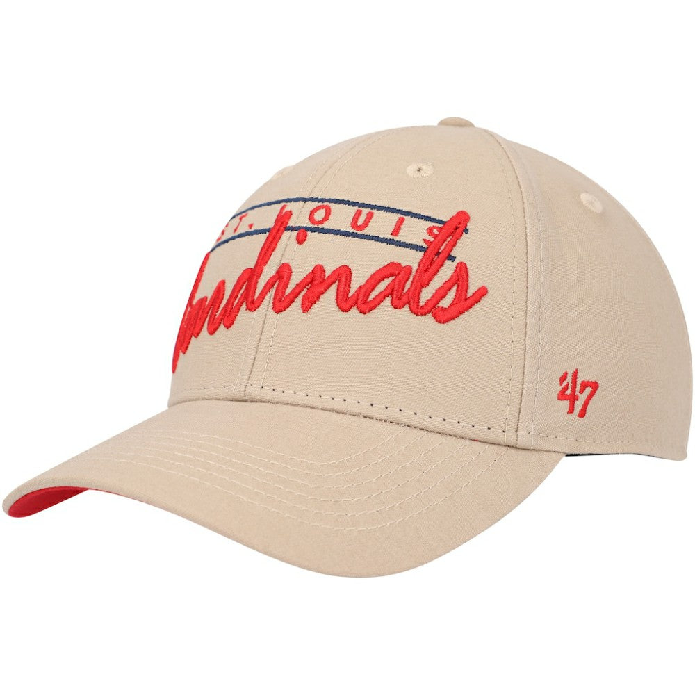 St. Louis Cardinals Atwood MVP Adjustable Hat Khaki | 47 brand