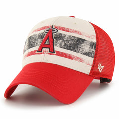 Los Angeles Angels Breakout MVP Trucker Adjustable Hat Cream/Red | 47 brand