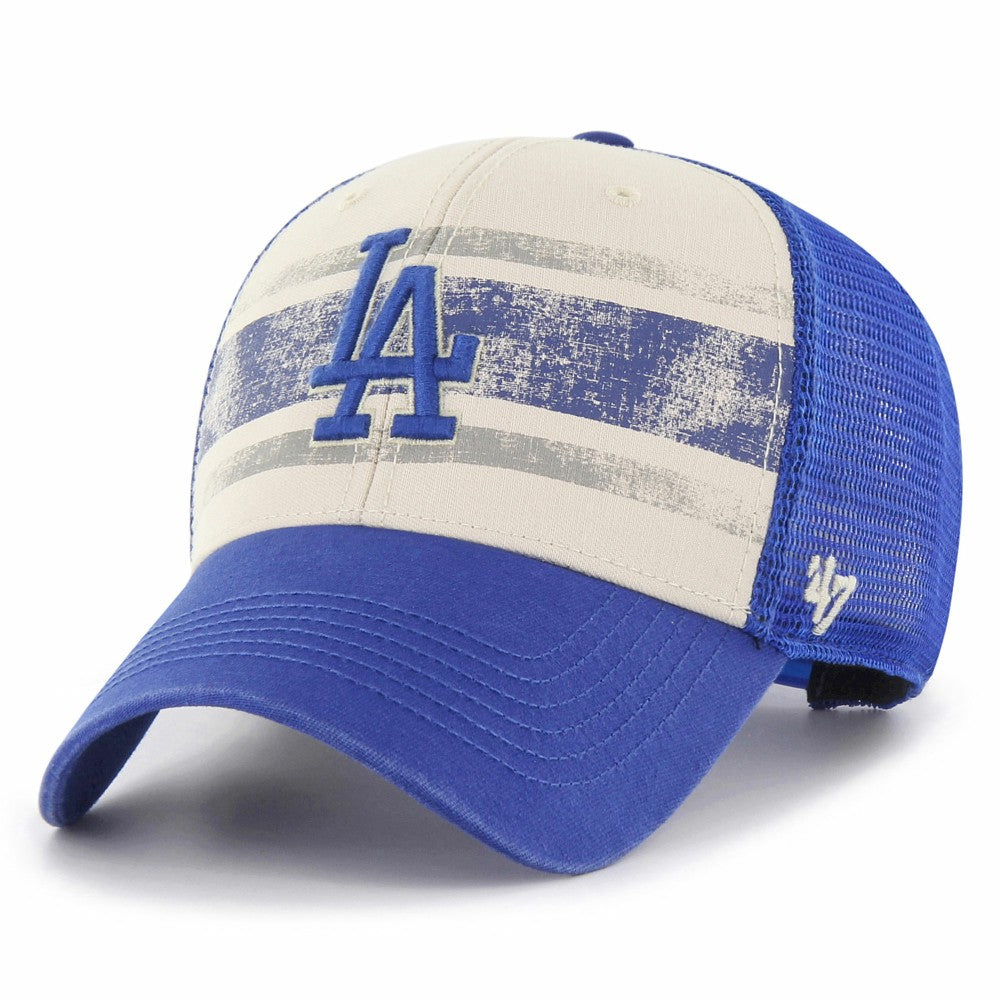 Los Angeles Dodgers Breakout MVP Trucker Adjustable Hat Cream/Royal | 47 brand