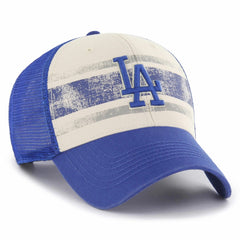 Los Angeles Dodgers Breakout MVP Trucker Adjustable Hat Cream/Royal | 47 brand