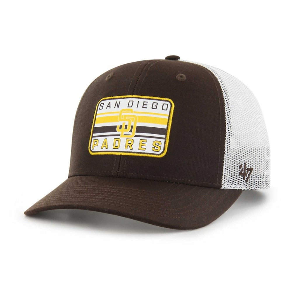 San Diego Padres Drifter Trucker Adjustable Hat Brown | 47 brand