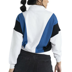 New York Yankees Lusso Women's Malia Quarter-Zip Sweatshirt White