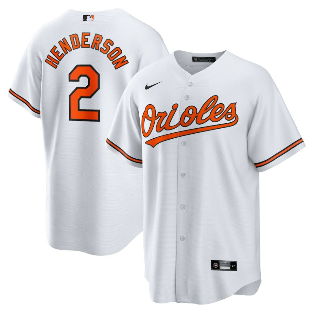Gunnar Henderson Baltimore Orioles Home Replica Player Jersey White | Nike
