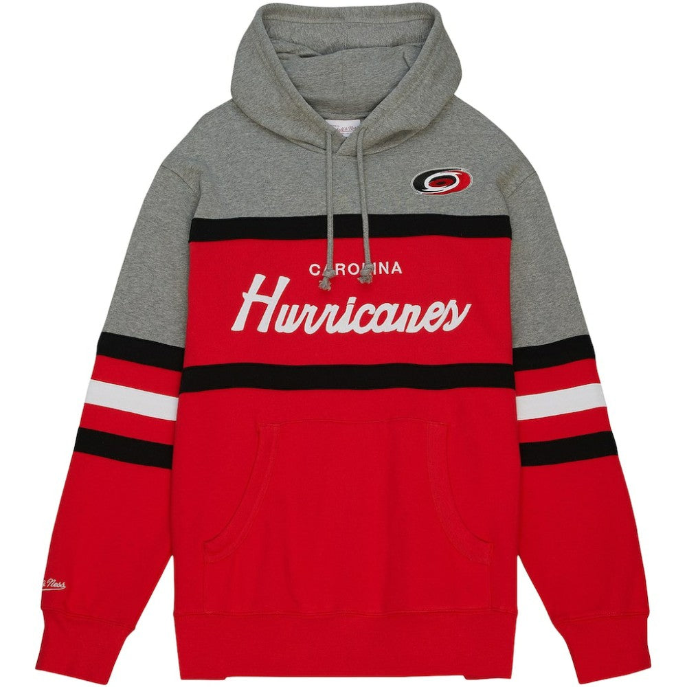 Carolina Hurricanes Head Coach Pullover Hoodie Red/Gray