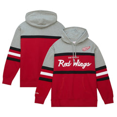 Detroit Red Wings Head Coach Pullover Hoodie Red/Gray