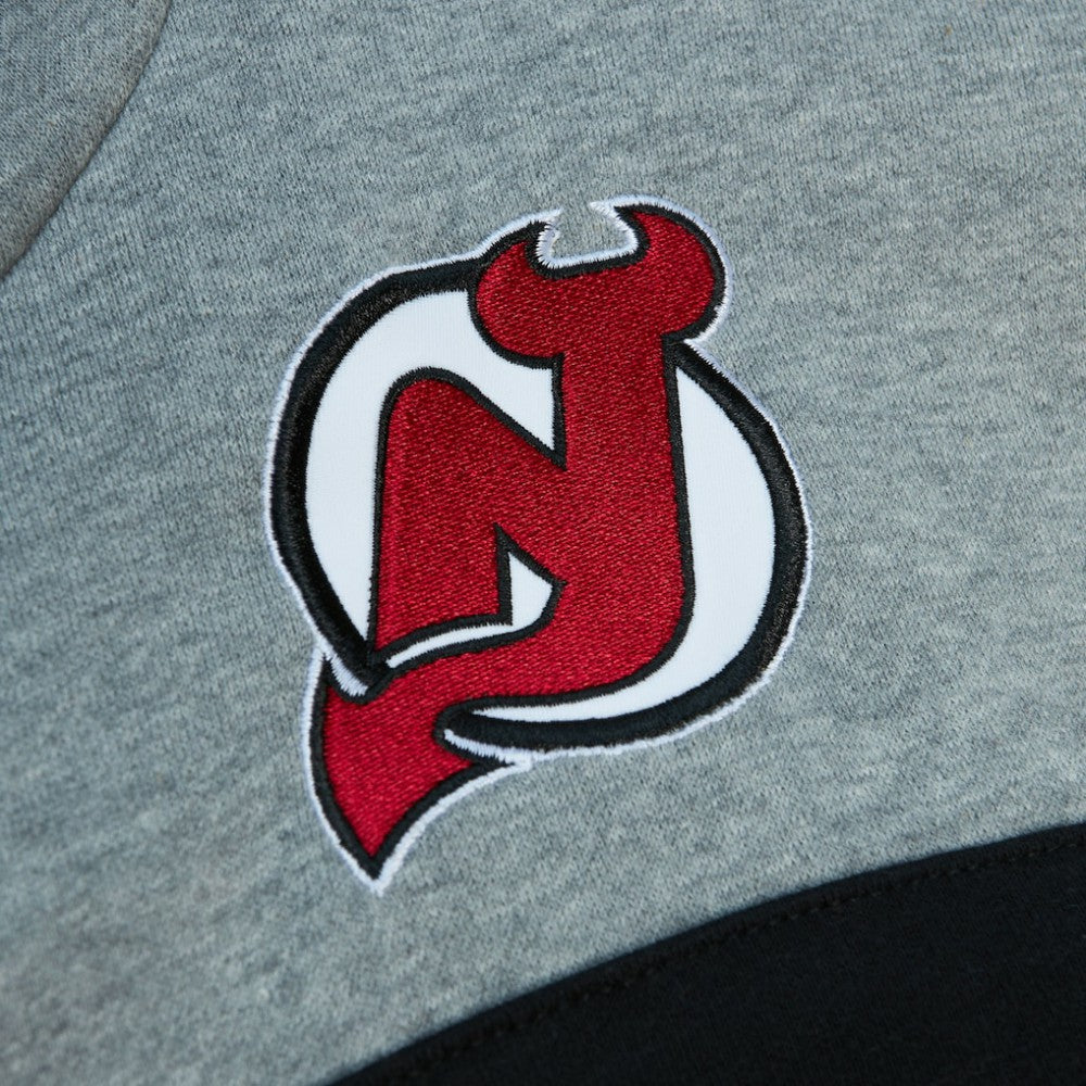 New Jersey Devils Head Coach Pullover Hoodie Red/Gray