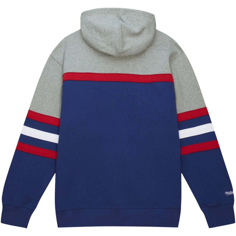 New York Rangers Head Coach Pullover Hoodie Blue/Gray