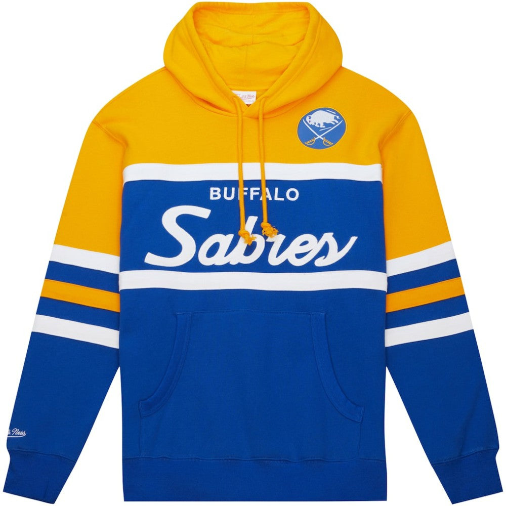 Buffalo Sabres Mitchell & Ness Head Coach Pullover Hoodie Royal/Gold