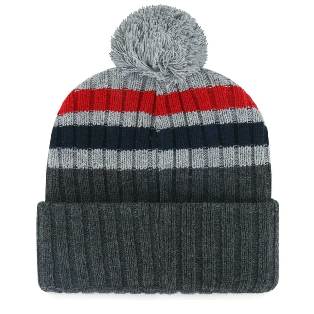 Boston Red Sox Stack Cuffed Knit Hat with Pom Gray | 47 brand