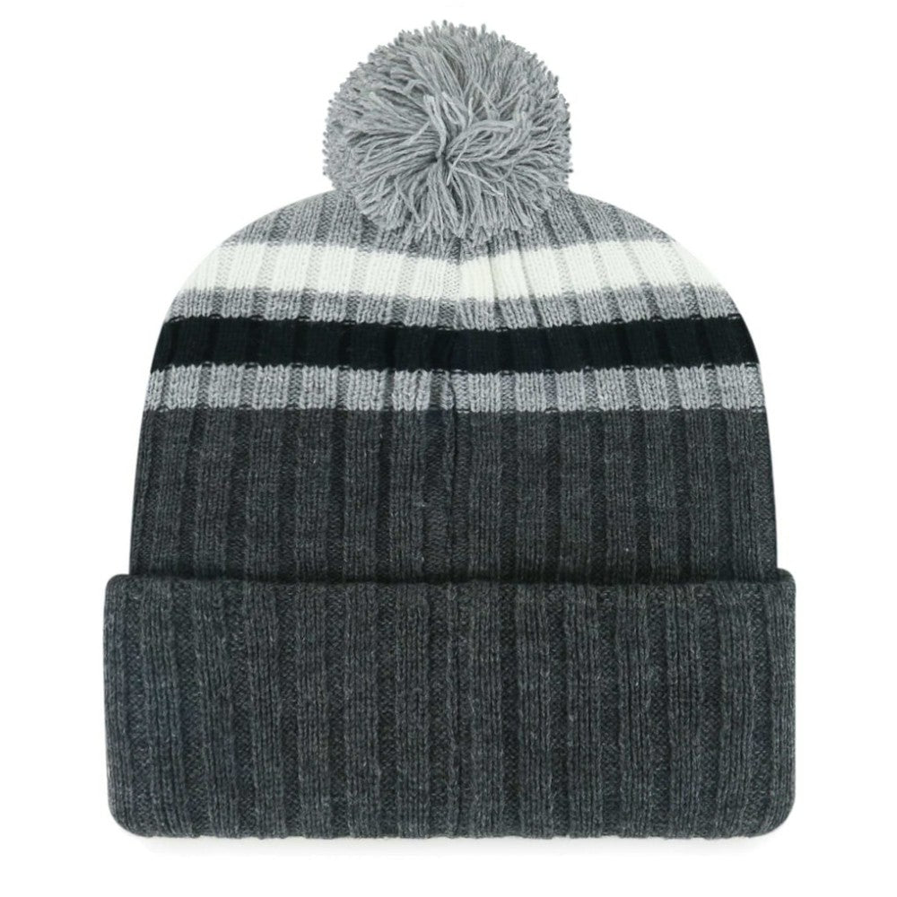 Chicago White Sox Stack Cuffed Knit Hat with Pom Gray | 47 brand