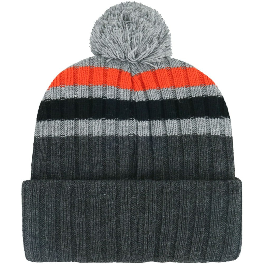San Francisco Giants Stack Cuffed Knit Hat with Pom Gray | 47 brand