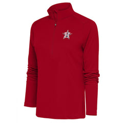 Houston Astros Antigua Women's Patriotic Tribute Half-Zip Pullover Top Red