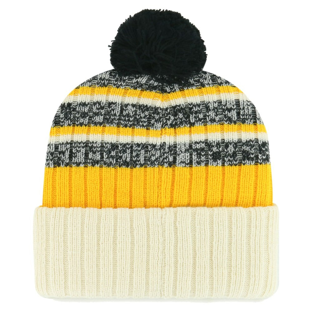 Pittsburgh Pirates Tavern Cuffed Knit Hat with Pom Natural | 47 brand