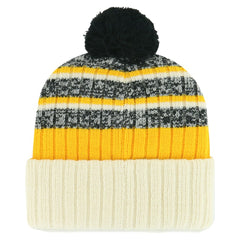 Pittsburgh Pirates Tavern Cuffed Knit Hat with Pom Natural | 47 brand