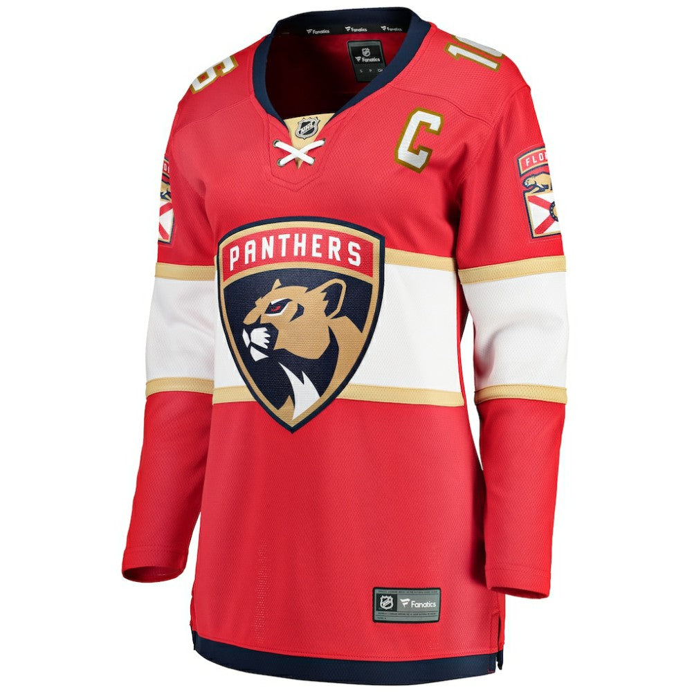 Aleksander Barkov Florida Panthers Fanatics Women's Captain Patch Home Breakaway Player Jersey Red