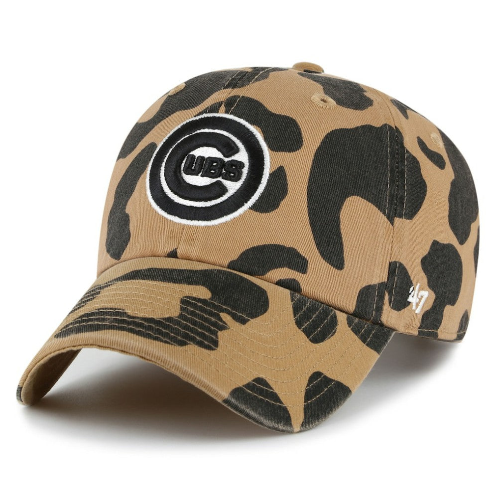 Chicago Cubs Women's Rosette Clean Up Adjustable Hat Brown | 47 brand
