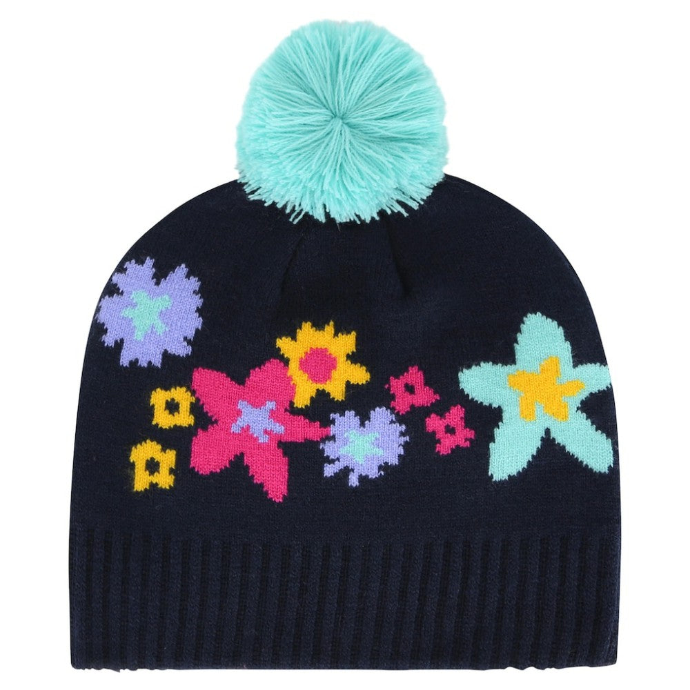 Pittsburgh Pirates Girls Youth Buttercup Knit Beanie with Pom Navy | 47 brand