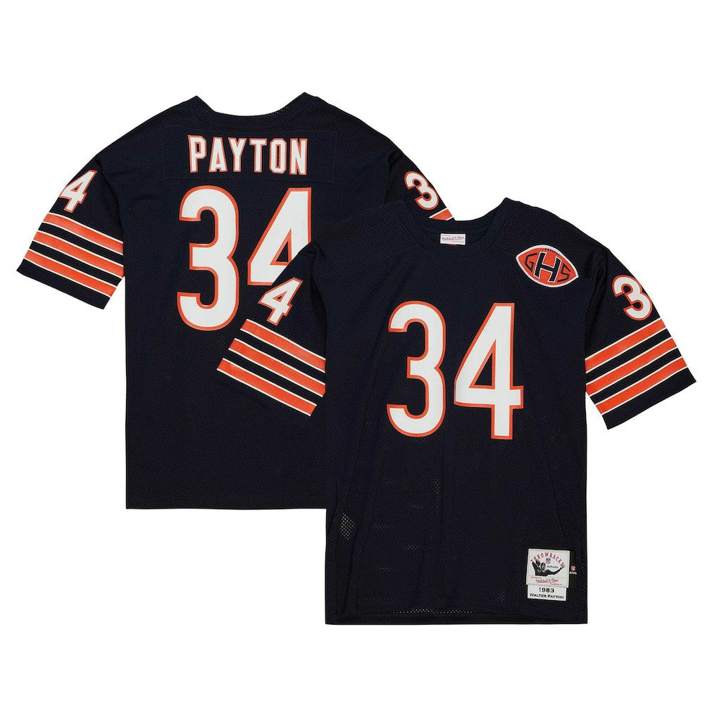 Walter Payton Chicago Bears 1983 Authentic Throwback Retired Player Jersey - Navy on sale