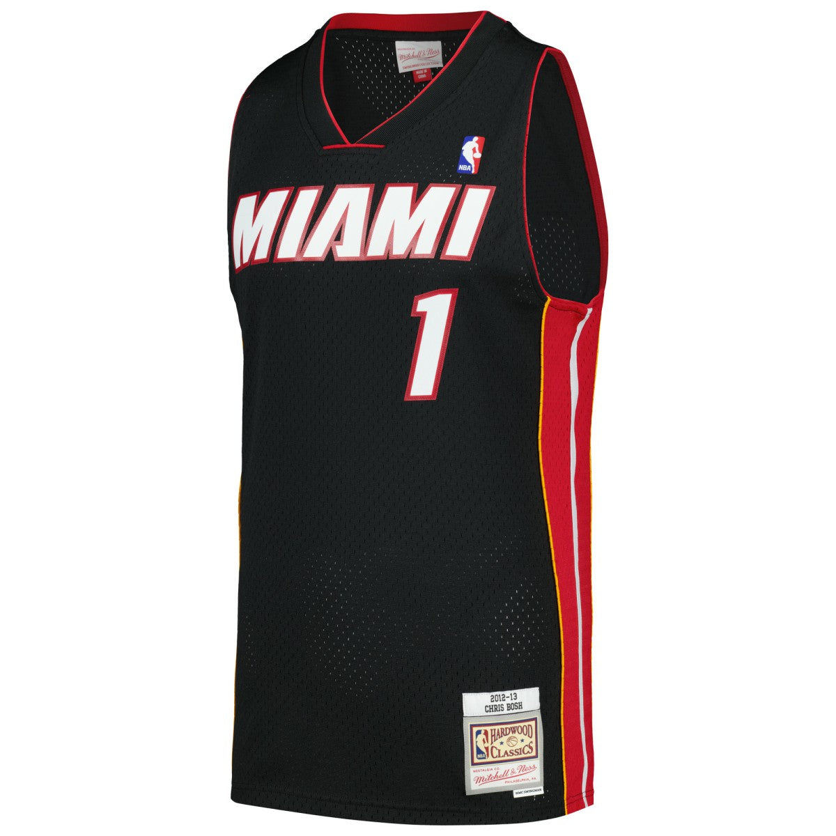 Chris Bosh Miami Heat 2012/13 Hardwood Classics Swingman Jersey - Black