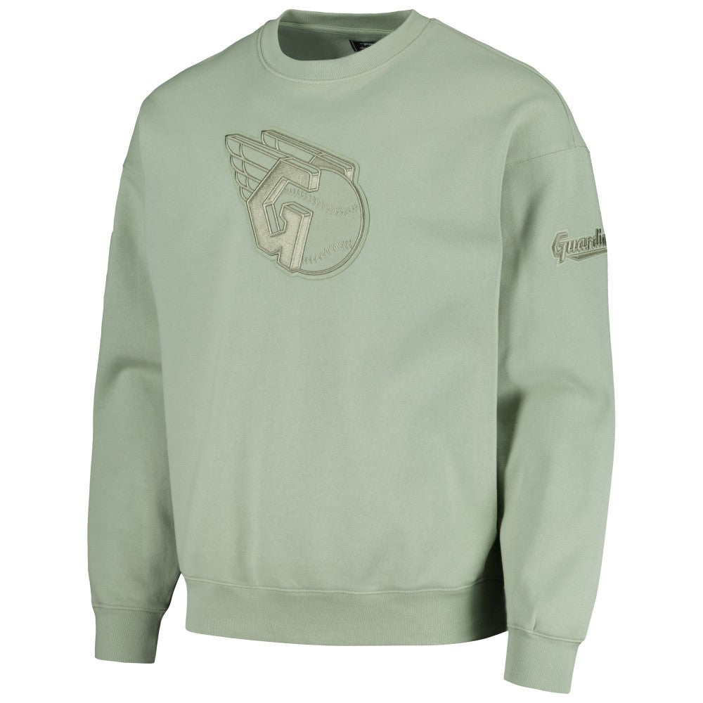 Cleveland Guardians Pro Standard Neutral Drop Shoulder Pullover Sweatshirt Green