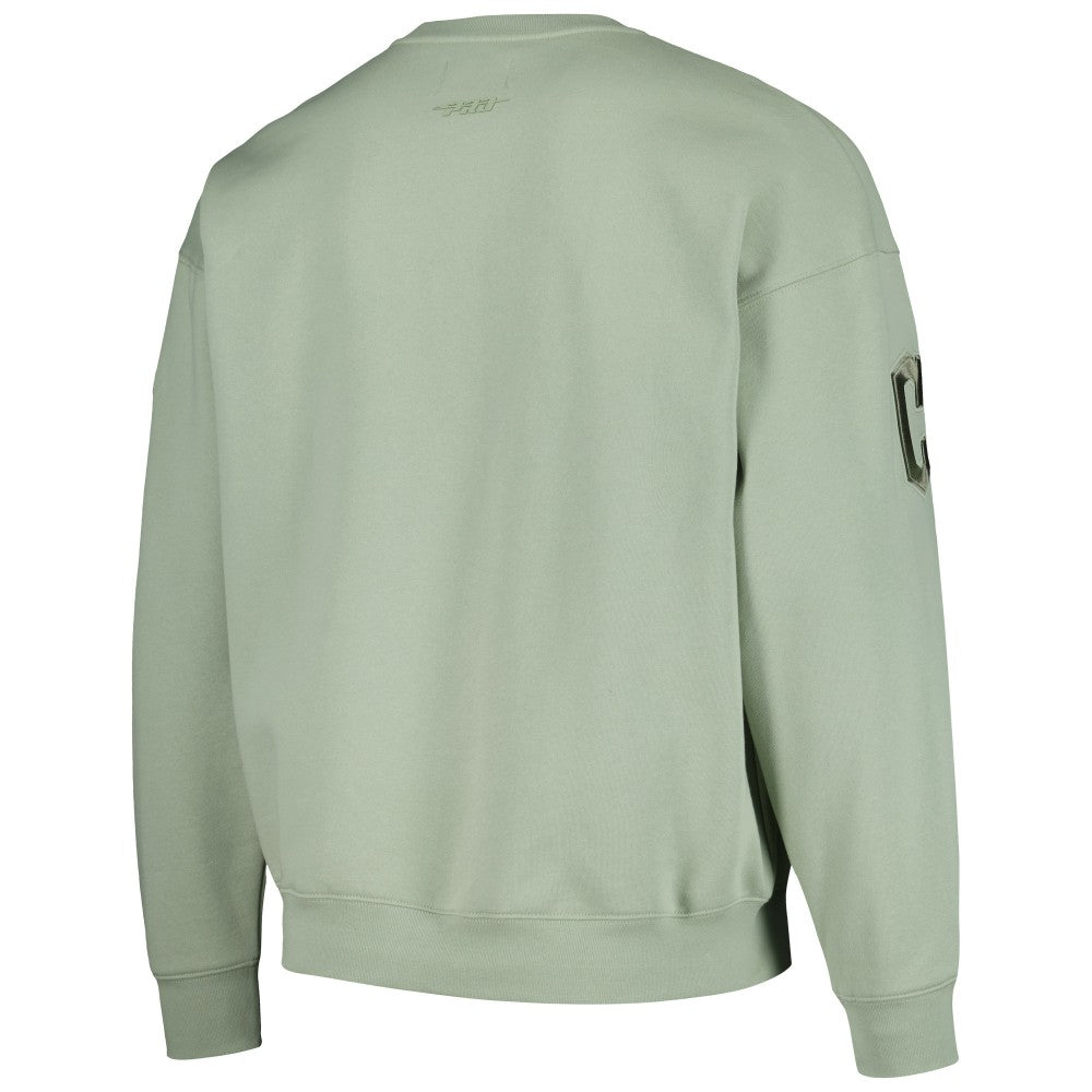 Cleveland Guardians Pro Standard Neutral Drop Shoulder Pullover Sweatshirt Green