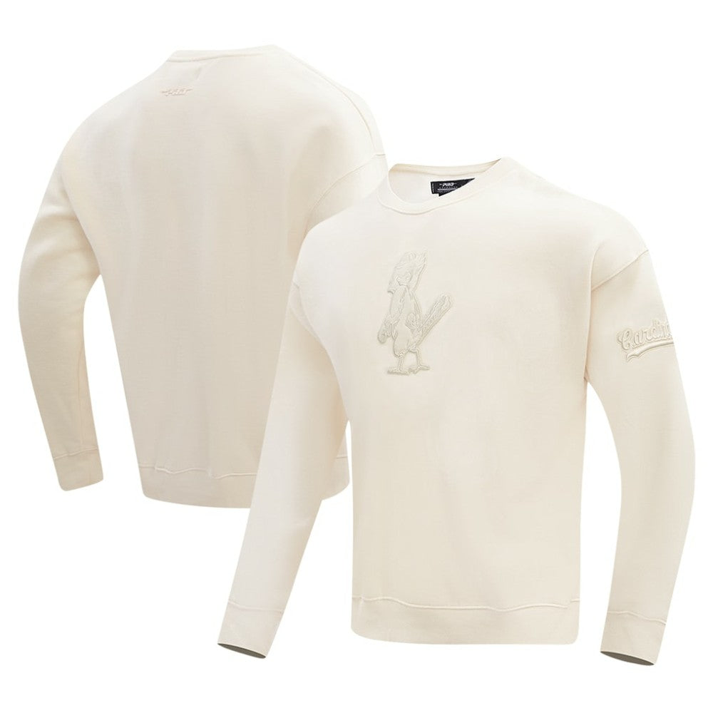 St. Louis Cardinals Pro Standard Neutral Drop Shoulder Pullover Sweatshirt Cream
