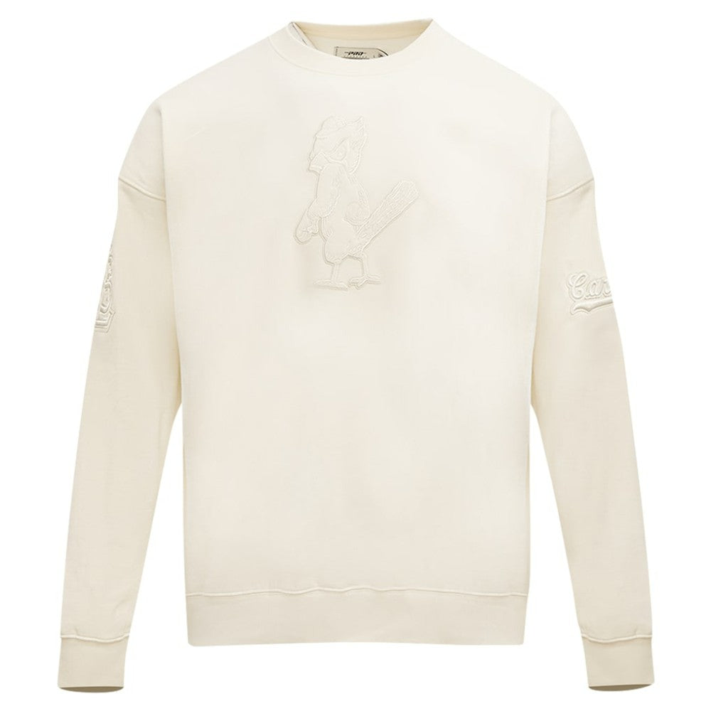 St. Louis Cardinals Pro Standard Neutral Drop Shoulder Pullover Sweatshirt Cream