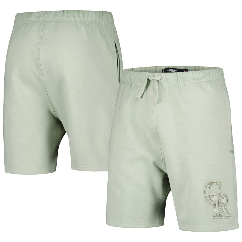 Colorado Rockies Pro Standard Neutral Fleece Shorts Light Green