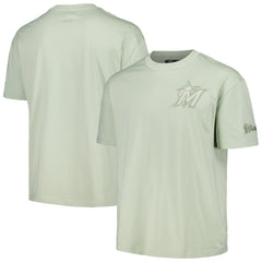 Miami Marlins Pro Standard Oversized Neutral CJ Dropped Shoulders T-Shirt Mint