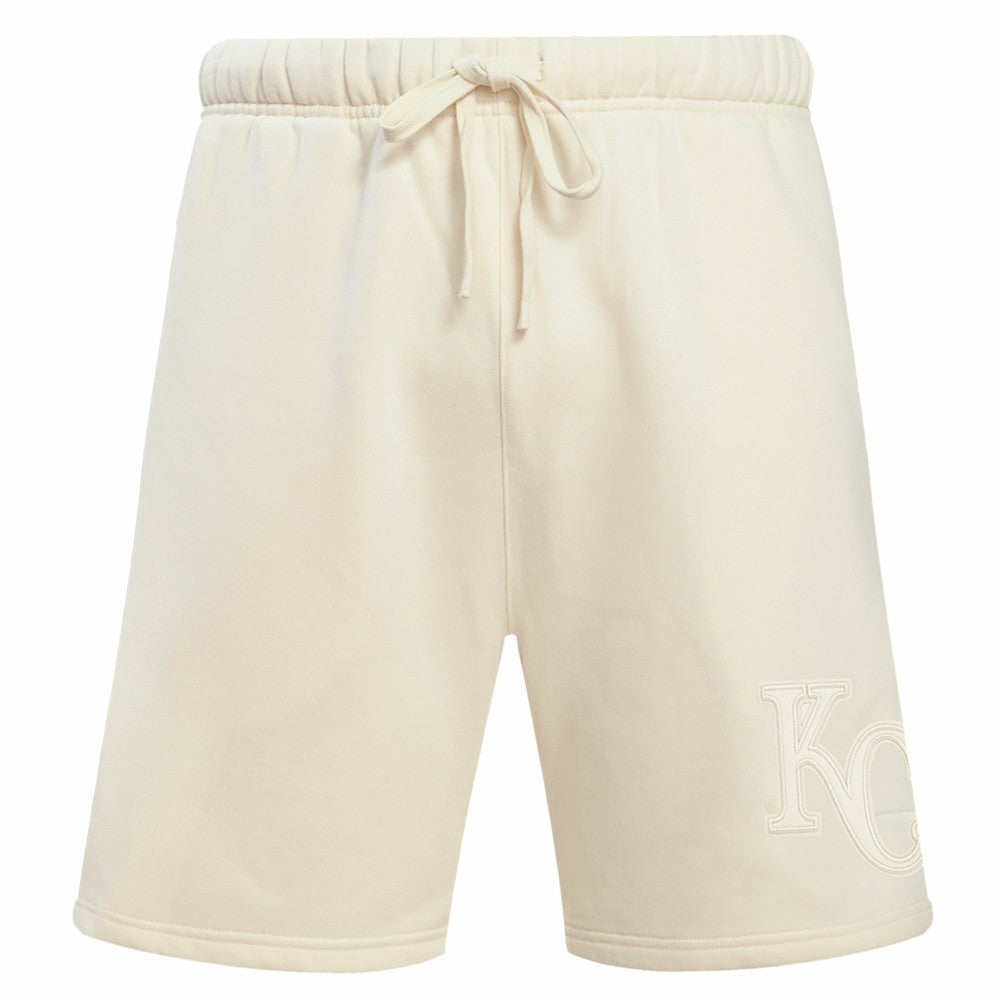 Kansas City Royals Pro Standard Neutral Fleece Shorts Cream
