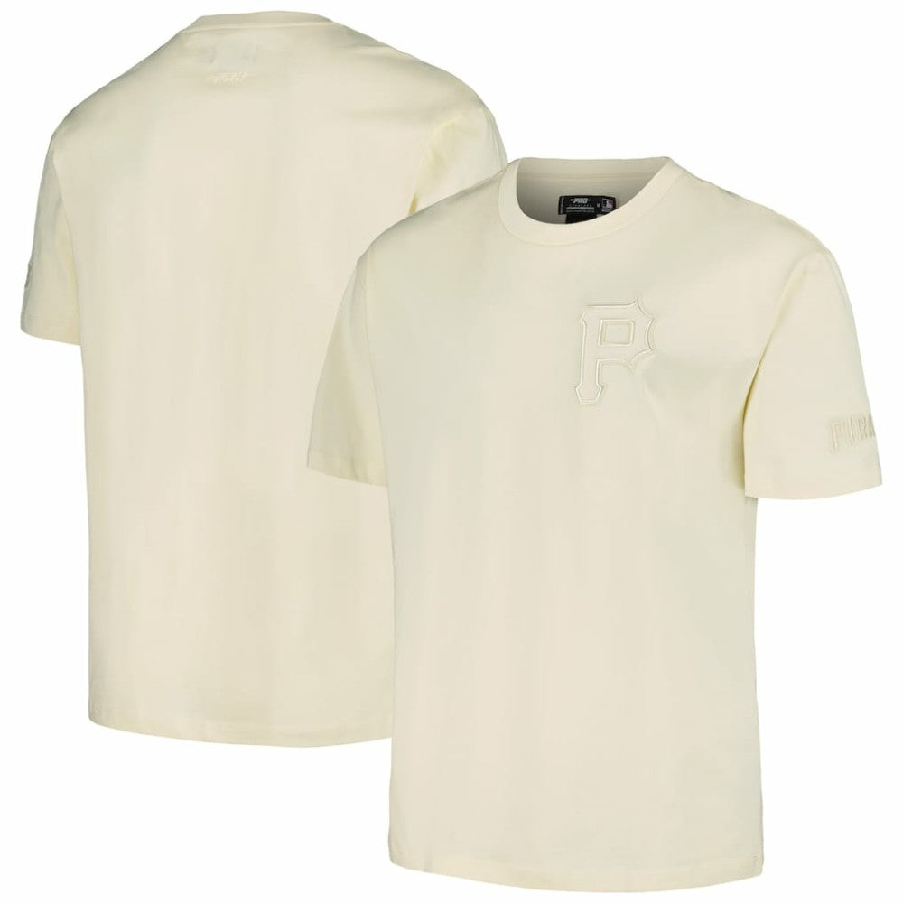 Pittsburgh Pirates Pro Standard Oversized Neutral CJ Dropped Shoulders T-Shirt Cream