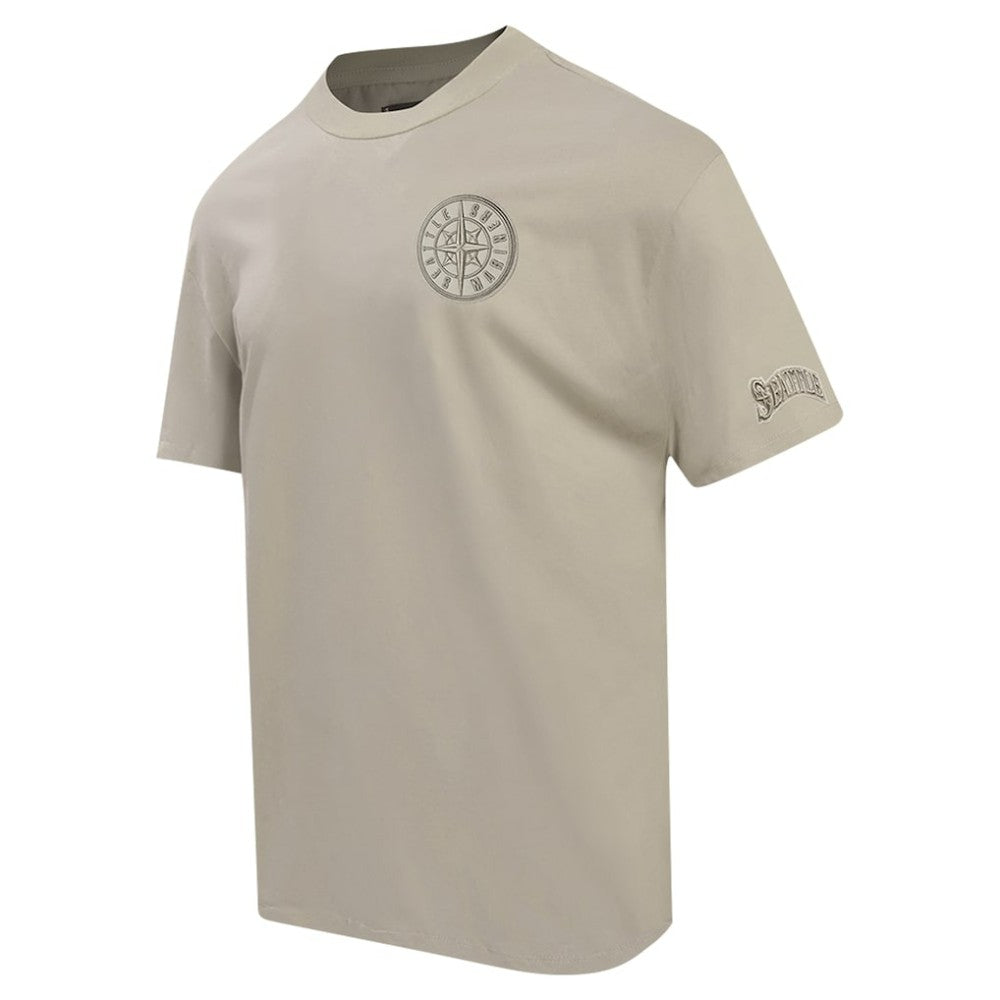 Seattle Mariners Pro Standard Oversized Neutral CJ Dropped Shoulders T-Shirt Tan