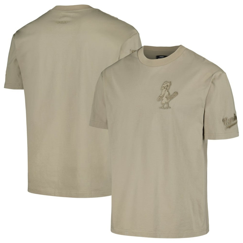 St. Louis Cardinals Pro Standard Oversized Neutral CJ Dropped Shoulders T-Shirt Tan