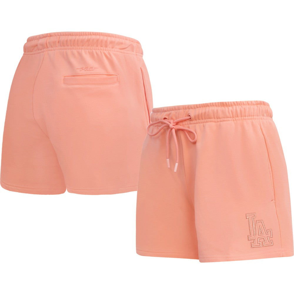 Los Angeles Dodgers Pro Standard Women's Neutral Fleece Shorts Pink