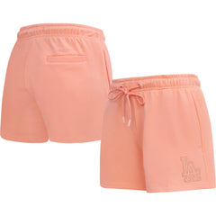 Los Angeles Dodgers Pro Standard Women's Neutral Fleece Shorts Pink