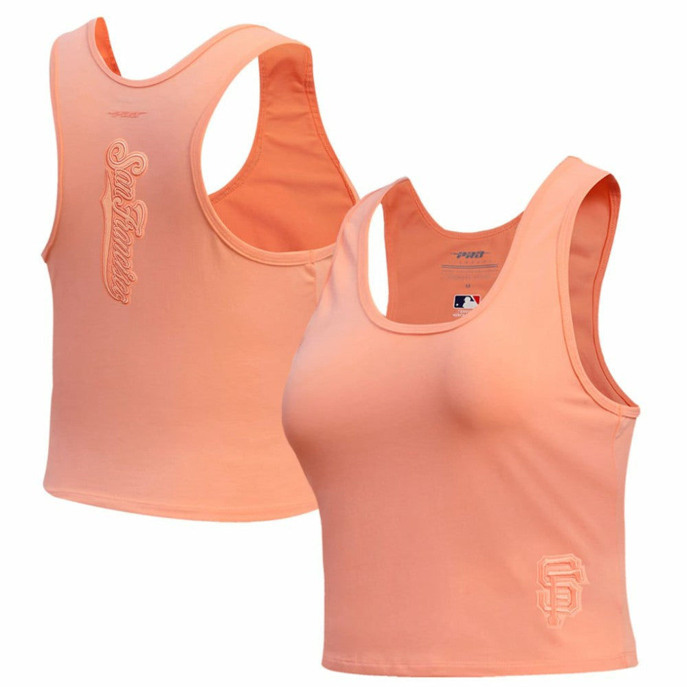 San Francisco Giants Pro Standard Women's Neutral Fitted Racerback Tank Top Pink